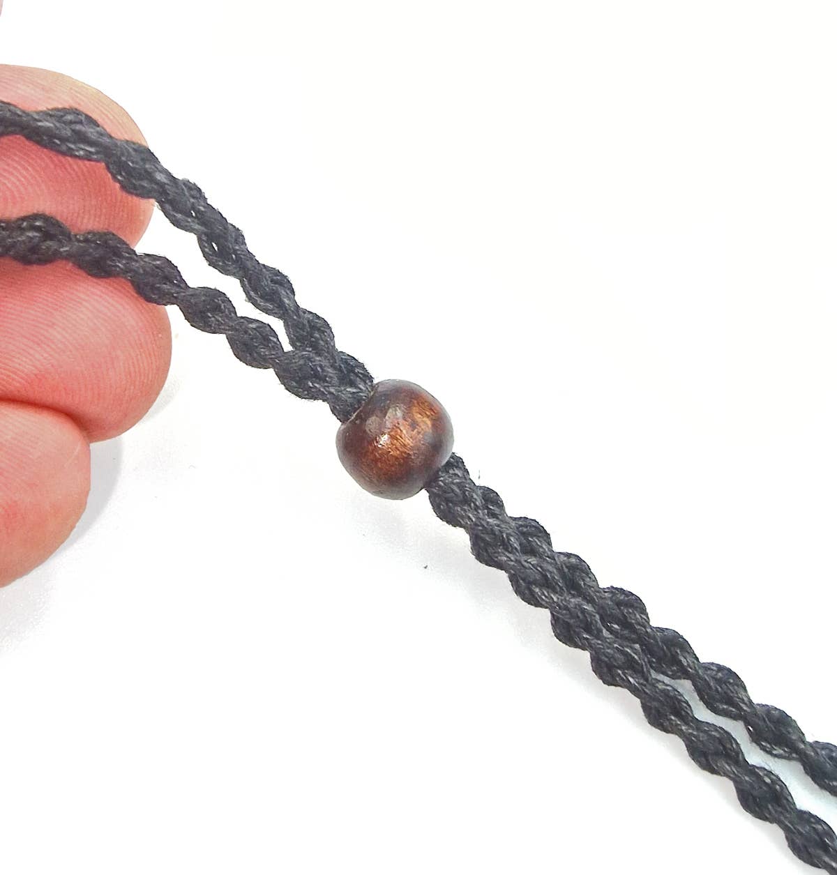 Shamans Crystal – Großhandel Kette mit Anhänger/Charm – Makramee-Netzbeutel-Halsschmuck für Trommelsteine1