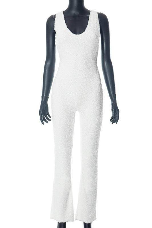 WHITE sweater top and jumpsuit set for wholesale on Faire7