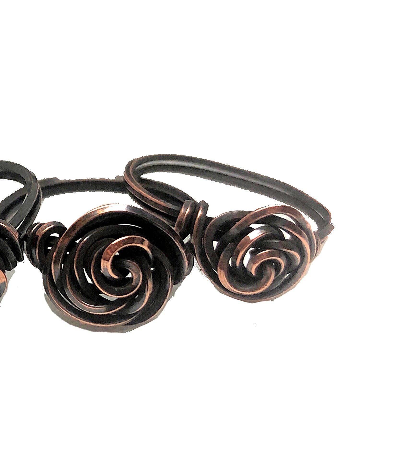 Handmade by Marlayna – Engroshandel Båndring – Wire Indpakket kobber Rose Ring3