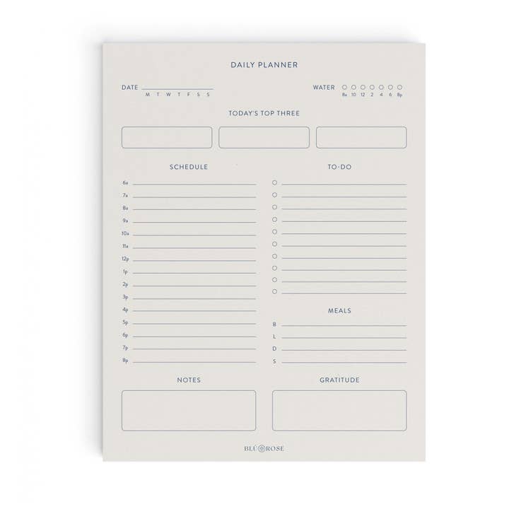 Blú Rose - Wholesale Planner - Minimalist Daily Planner Notepad1