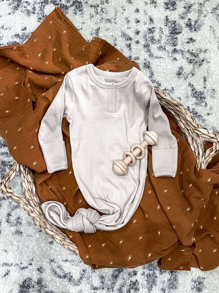 Boho + Babe - Wholesale Babygown - Baby - Knotted Baby Gown