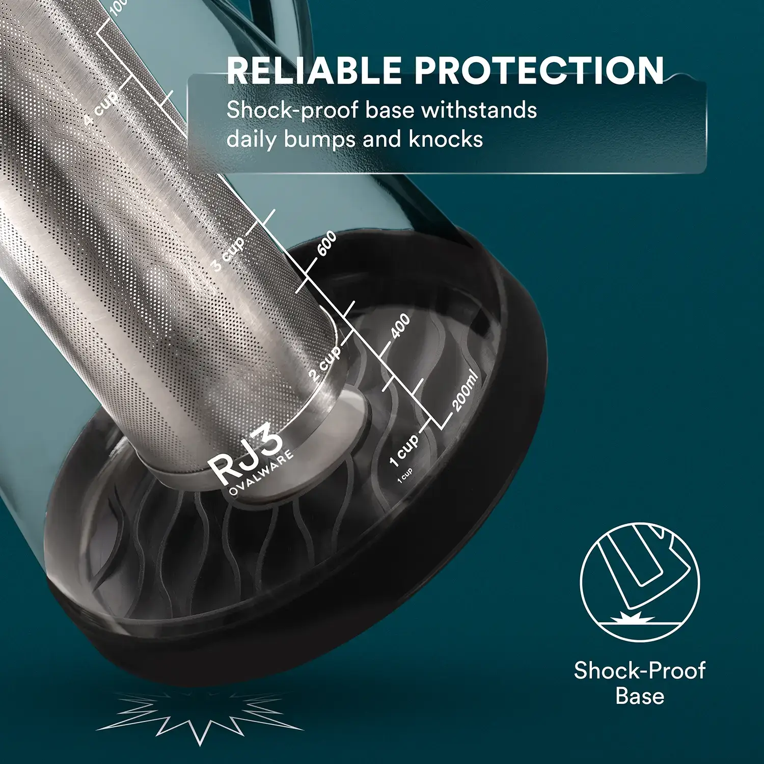 Ovalware - Wholesale Coffee Machine - Airtight Cold Brew Iced Coffee Maker Pitcher and Tea Infuser with Spout | 1.0L 6