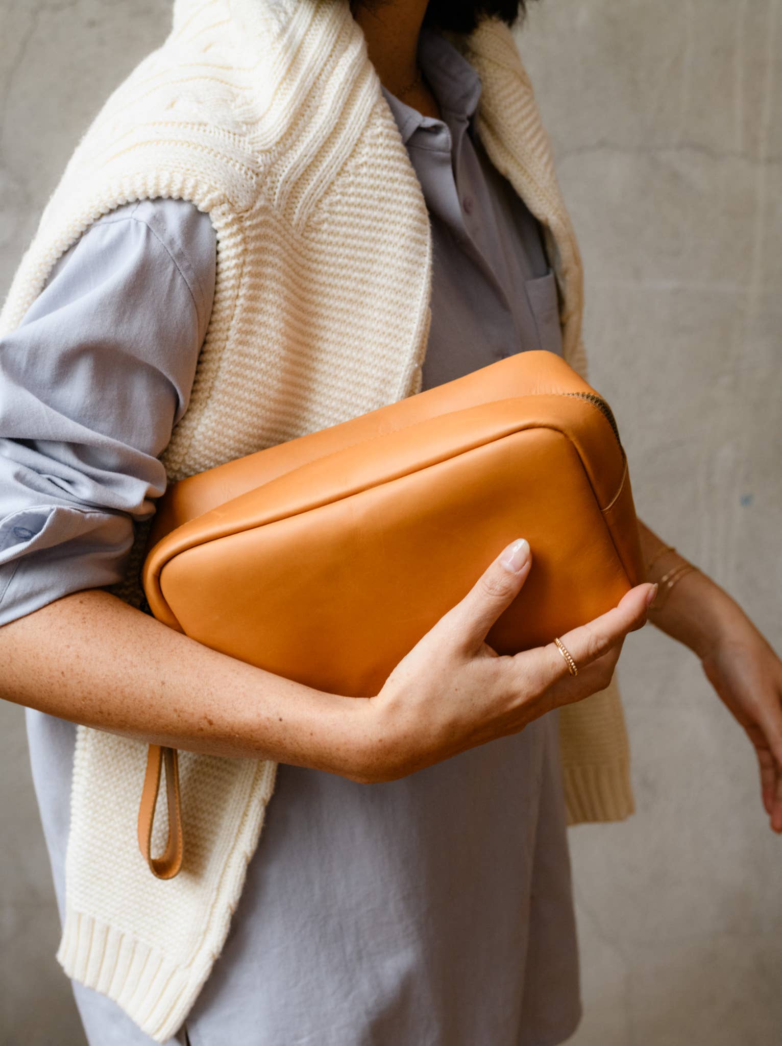 Cognac Avery Dopp Kit for wholesale on Faire