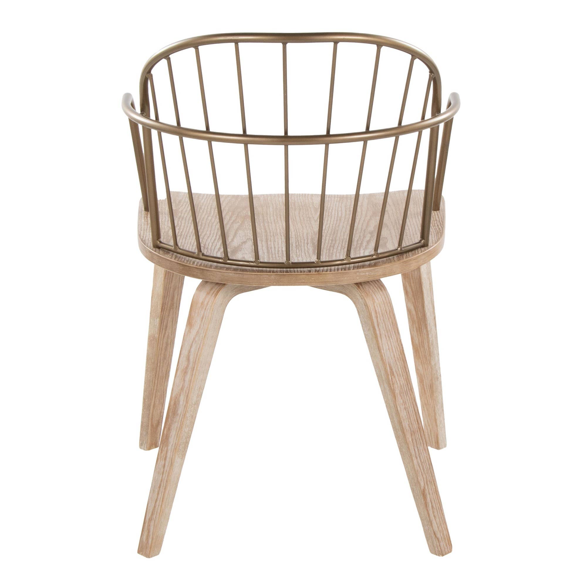 Black Metal Dark Walnut Wood Riley Arm Chair - Set of 2 for wholesale on Faire4