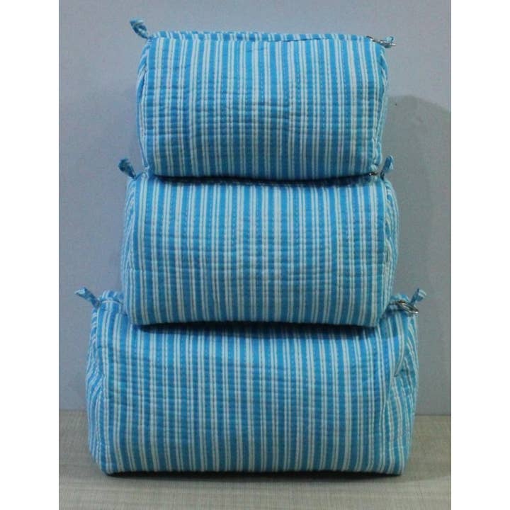 Maquilhagem acolchoada/saco de lavagem de algodão em espinha de peixe por atacado de Ayras World