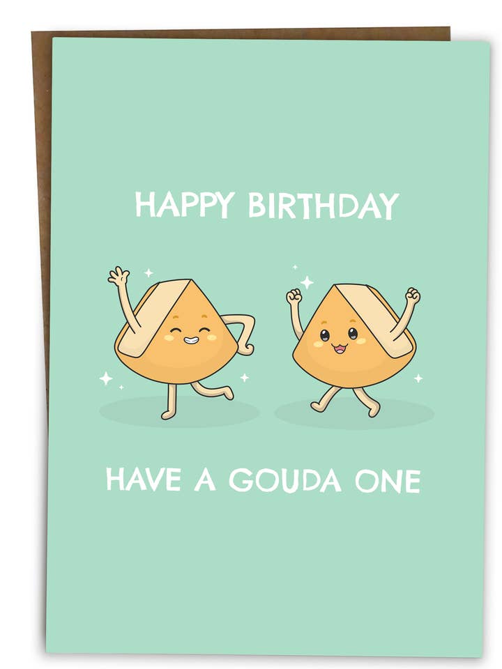 Niedliche Wortspiel-Geburtstagskarte für den Großhandel von BYANIKA