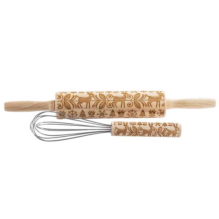 TableCraft Products Company - Wholesale Kitchen Tool/Gadget - Embossed Decorative Whisk, Winter Design11