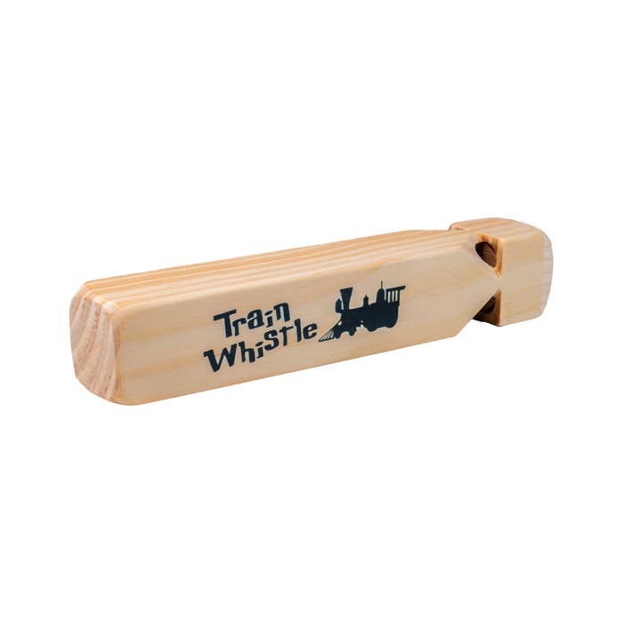 Toysmith - Wholesale Wood Toy - Kids - Neato! 7.5" Classic Wooden Train Whistle- Retro Classic