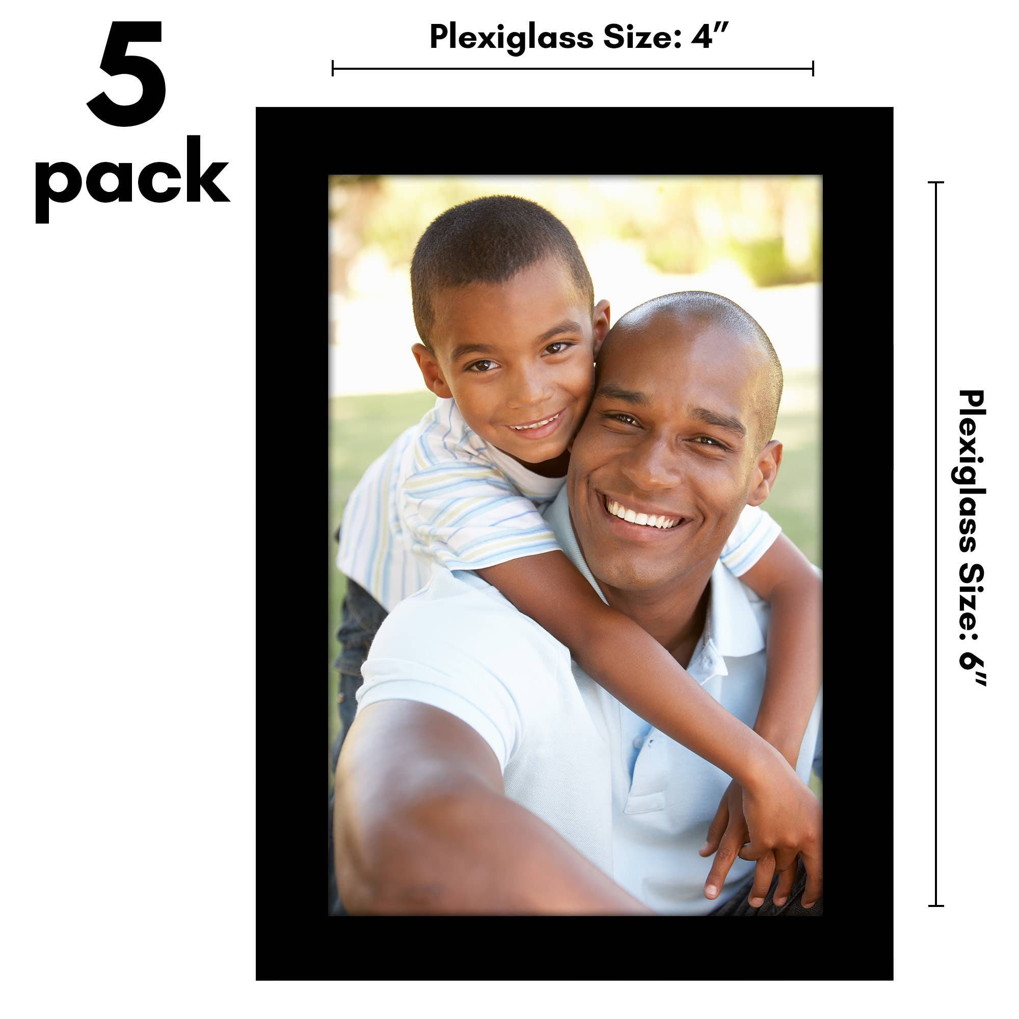 Americanflat - Wholesale Picture Frame - Americanflat 5 Pack Picture Frames Plexiglass Cover1