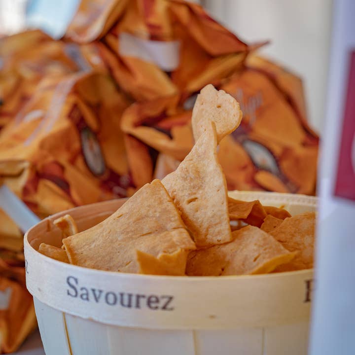 Socca Chips® - Wholesale Crisps - ORGANIC chickpea flour chips (FR PACKAGING ONLY)1