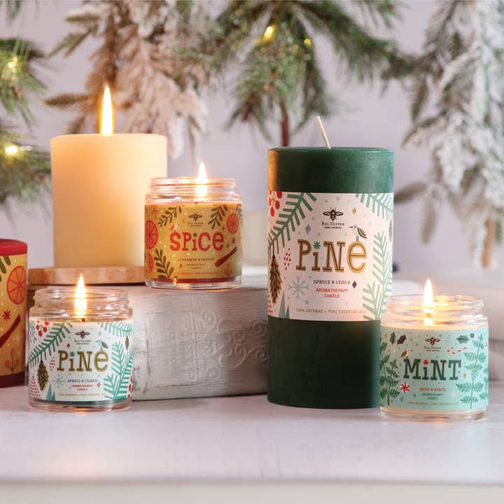 Big Dipper Wax Works - Wholesale Jar/Filled Candle - Holiday Apothecary Glasses