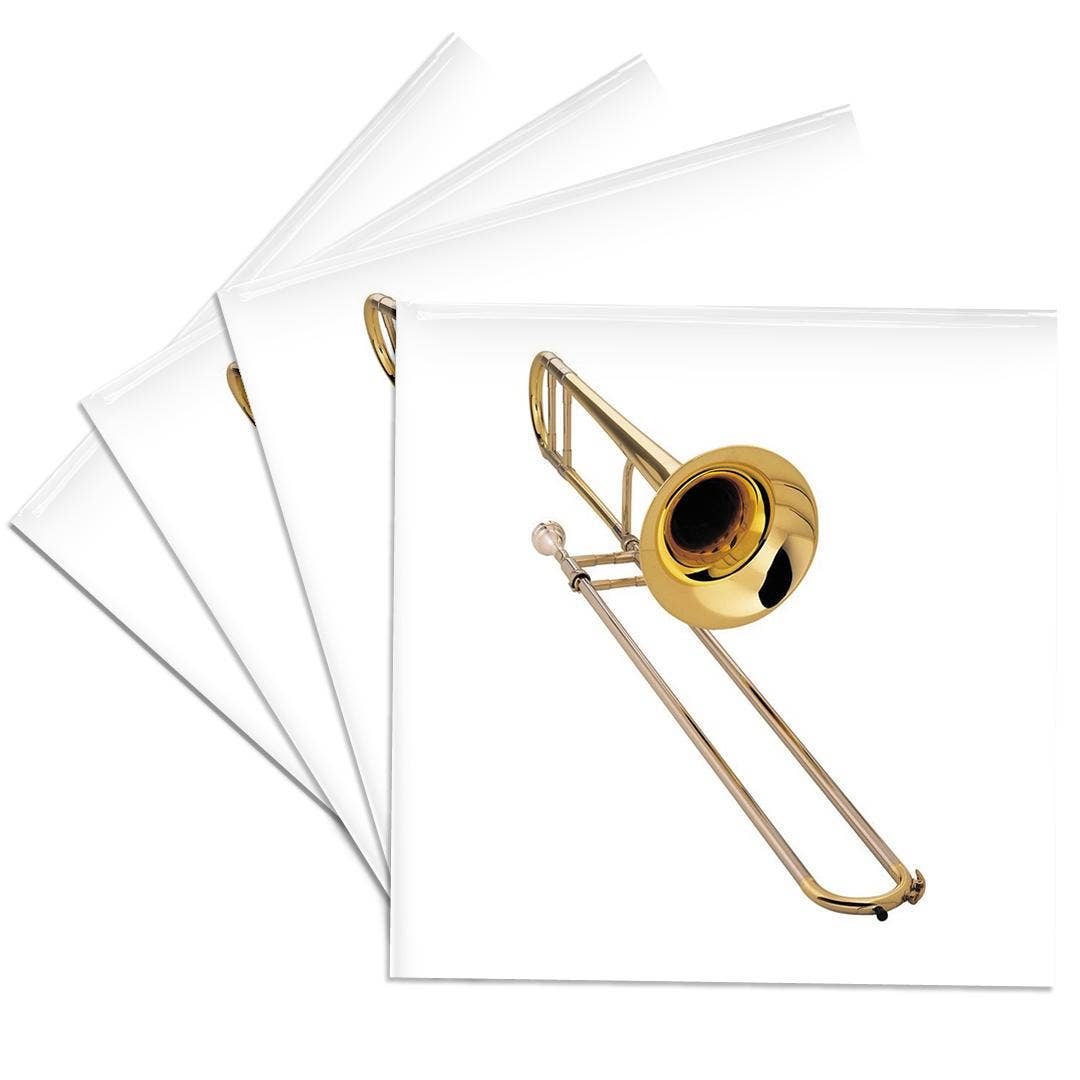3dRose - Wholesale Coasters - 3dRose, Trombone, Coaster0