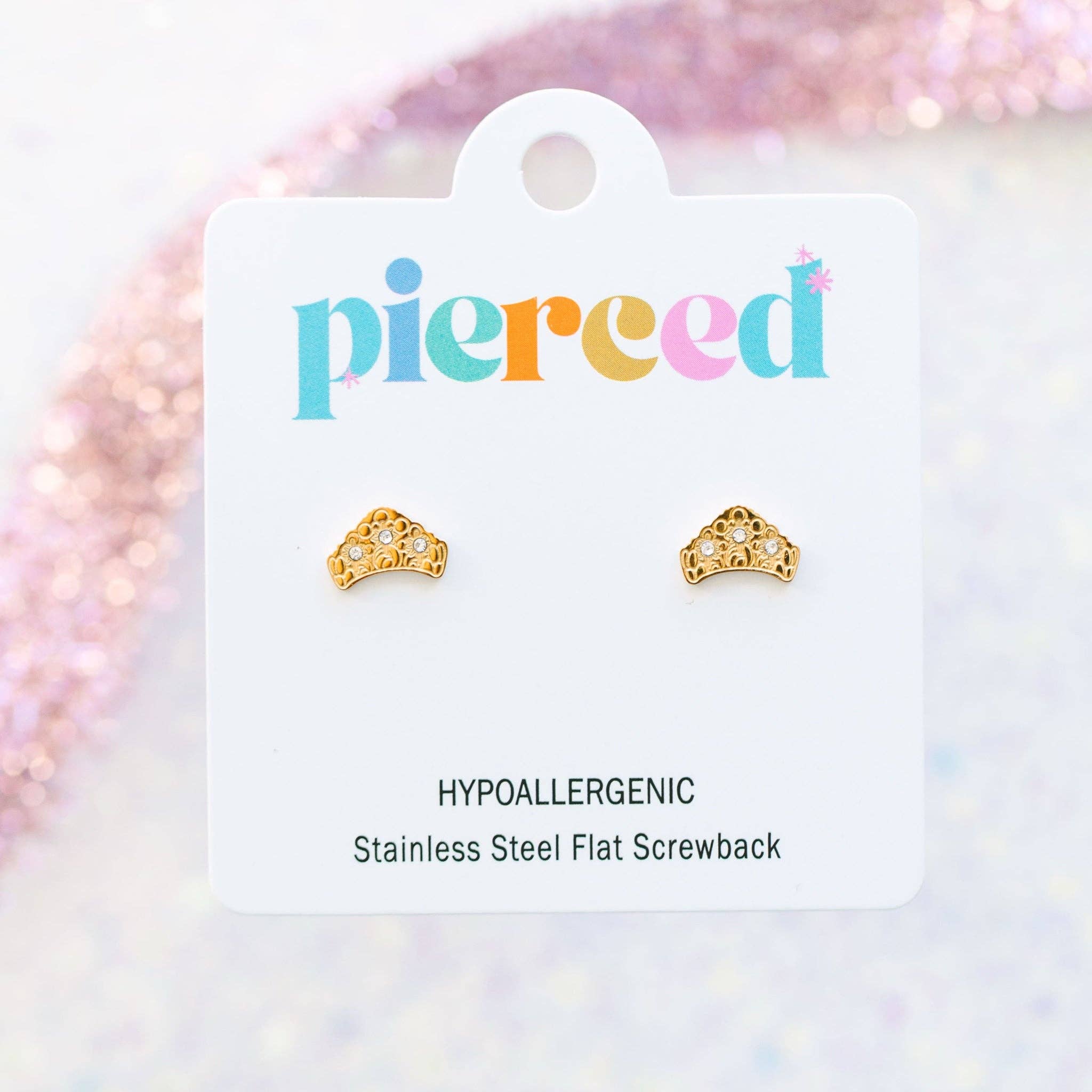 Pierced Co - Wholesale Stud/Post Earrings - Crown1