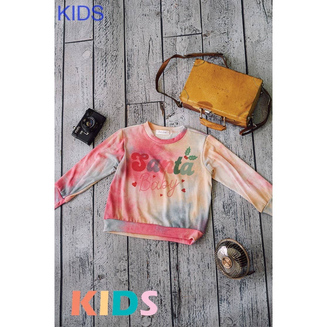 Phil Love - Wholesale Sweatshirt - Kids - Kids Santa baby print Soft Sweatshirt1