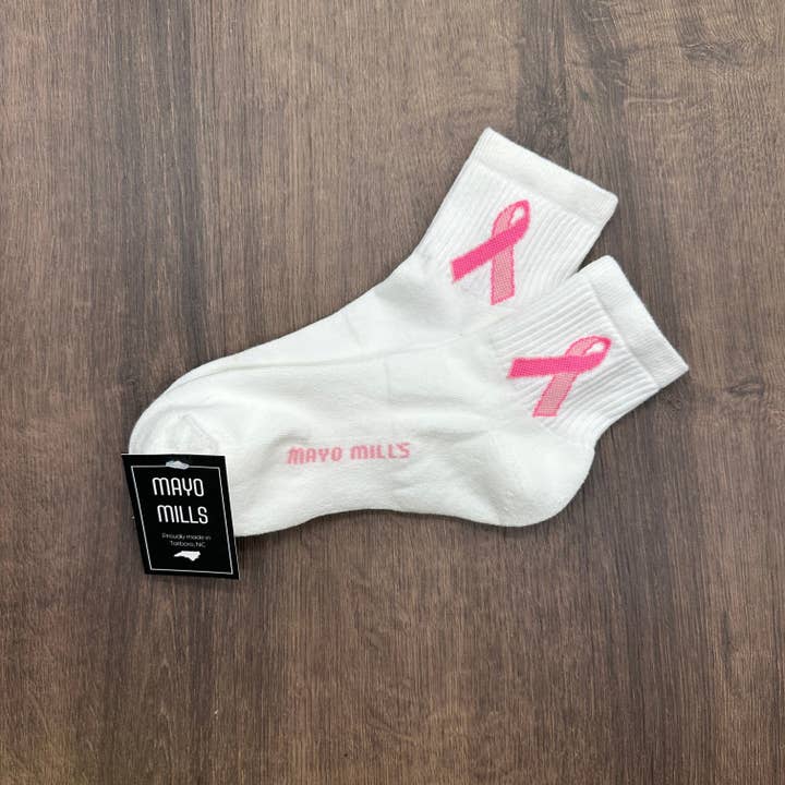 Mayo Mills - Wholesale Socks - Unisex - Pink Ribbon