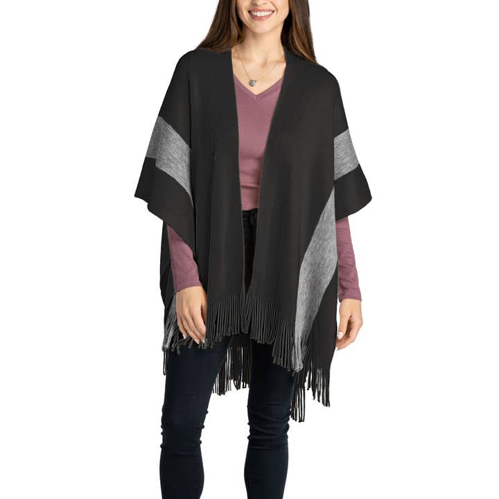 DM Merchandising - Wholesale Wrap - Women's - Jack & Missy Sonoma Ruana Open Stock