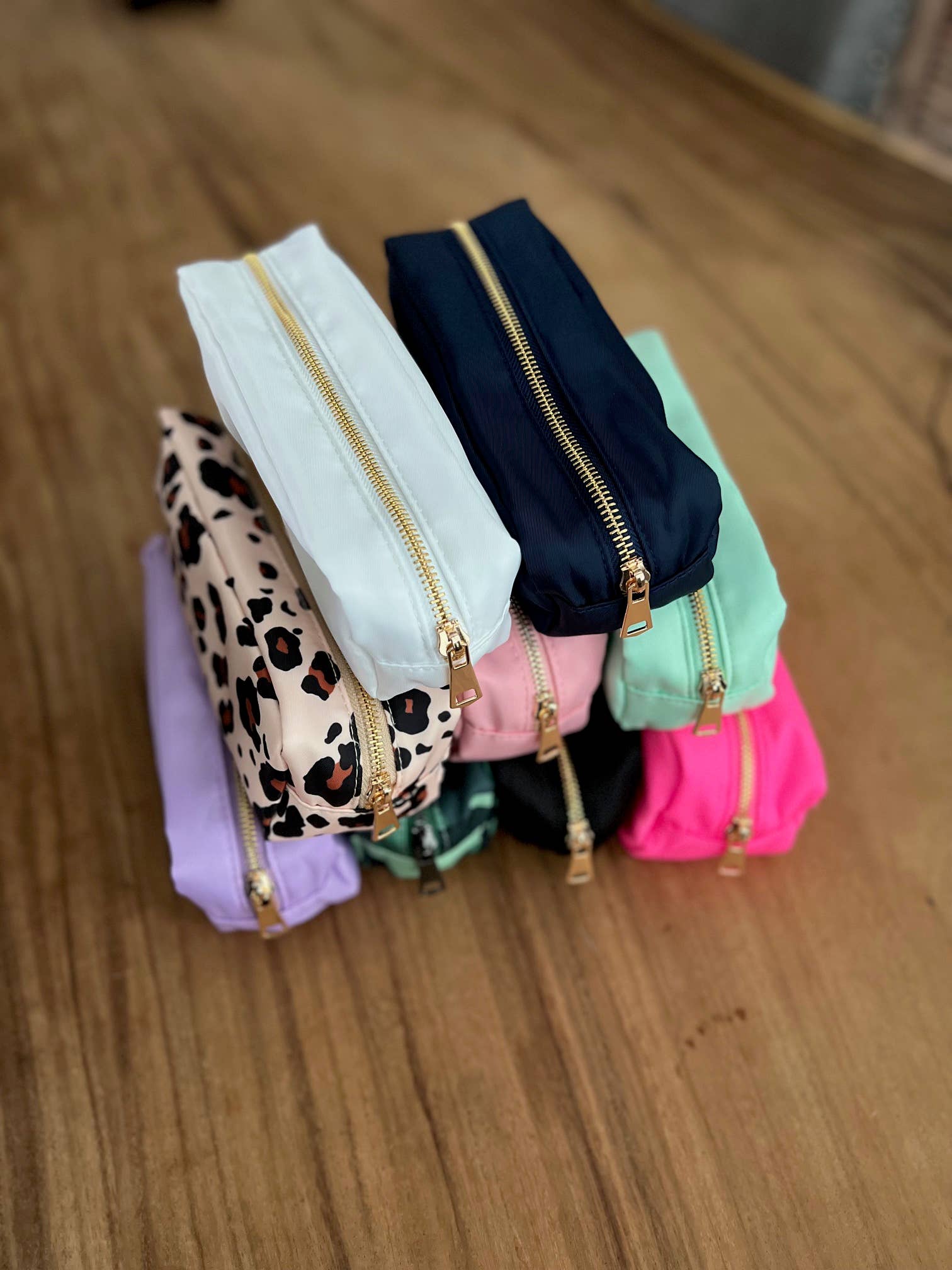 Palmy Pineapple - Vente Étuis/trousses à crayons - Trousse à crayons en nylon/trousse à pinceaux de maquillage pour patchs en chenille10