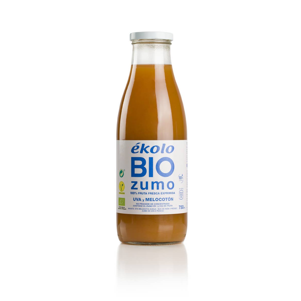 ekolo - Wholesale Fruit Juice - Organic Peach and Grape Juice, 6 pcs x 750ml0