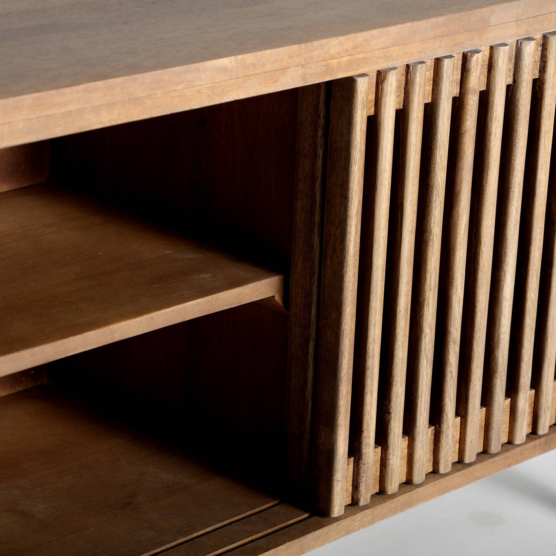 Kodu Home Design - Venta al por mayor Mesa consola - Mueble Tv Trevoux, de Madera de Mango, Marrón, 170x40x611