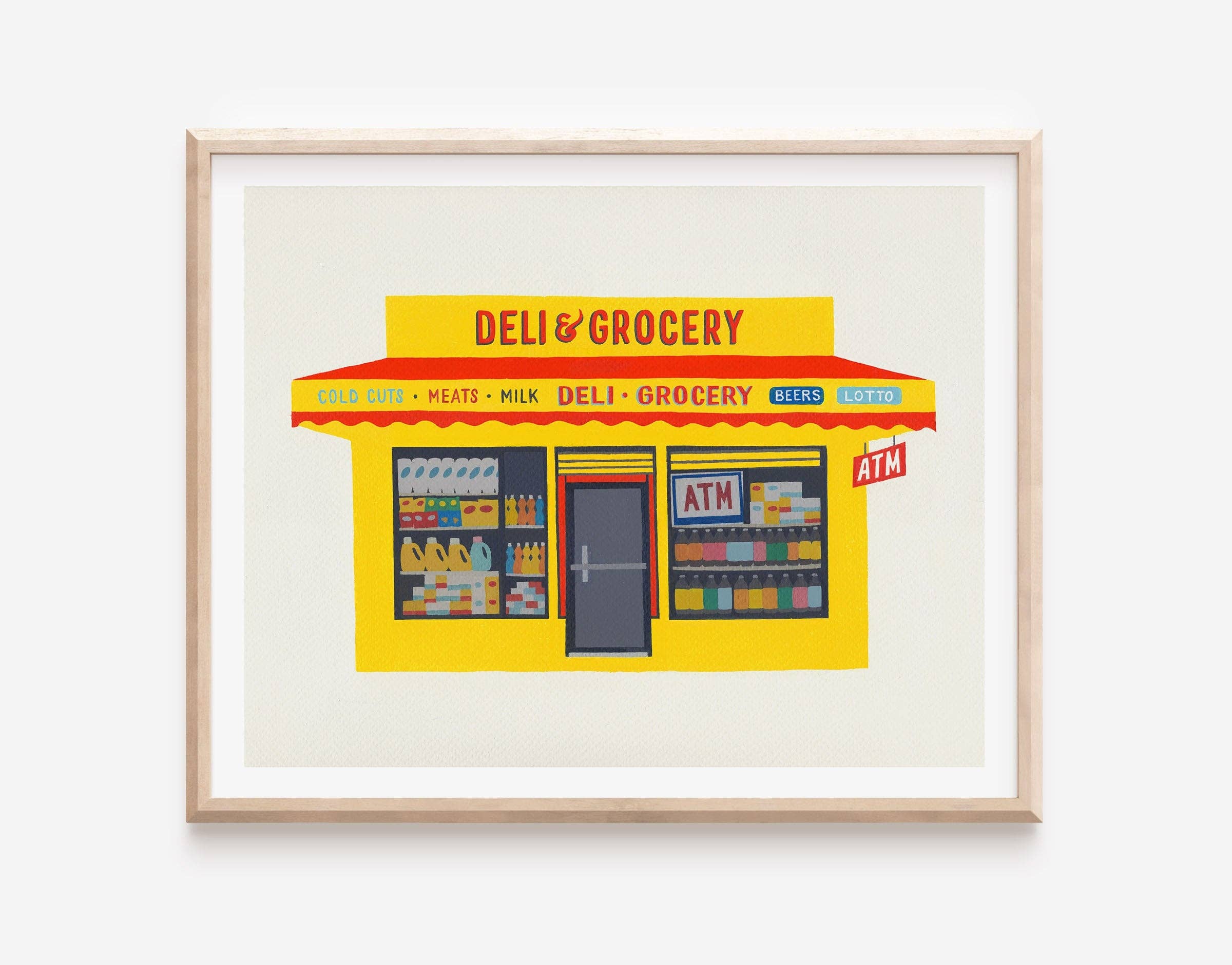 Jen Wang Studios - Wholesale Art Print - NY Bodega Print, NYC Wall Art, New York Illustration0