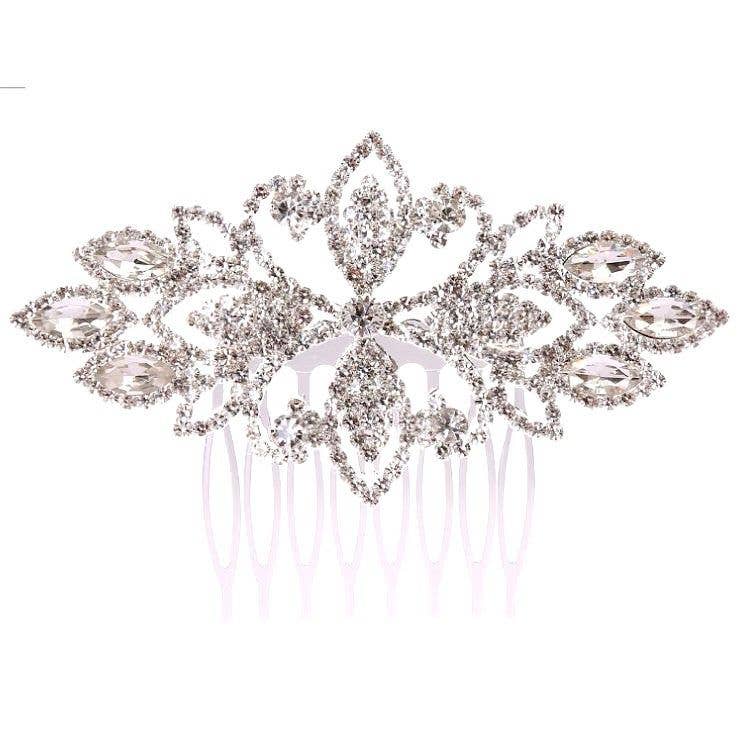 Diacly - Vente Épingles à cheveux - Peigne à épingles à cheveux teinté décoré de strass3