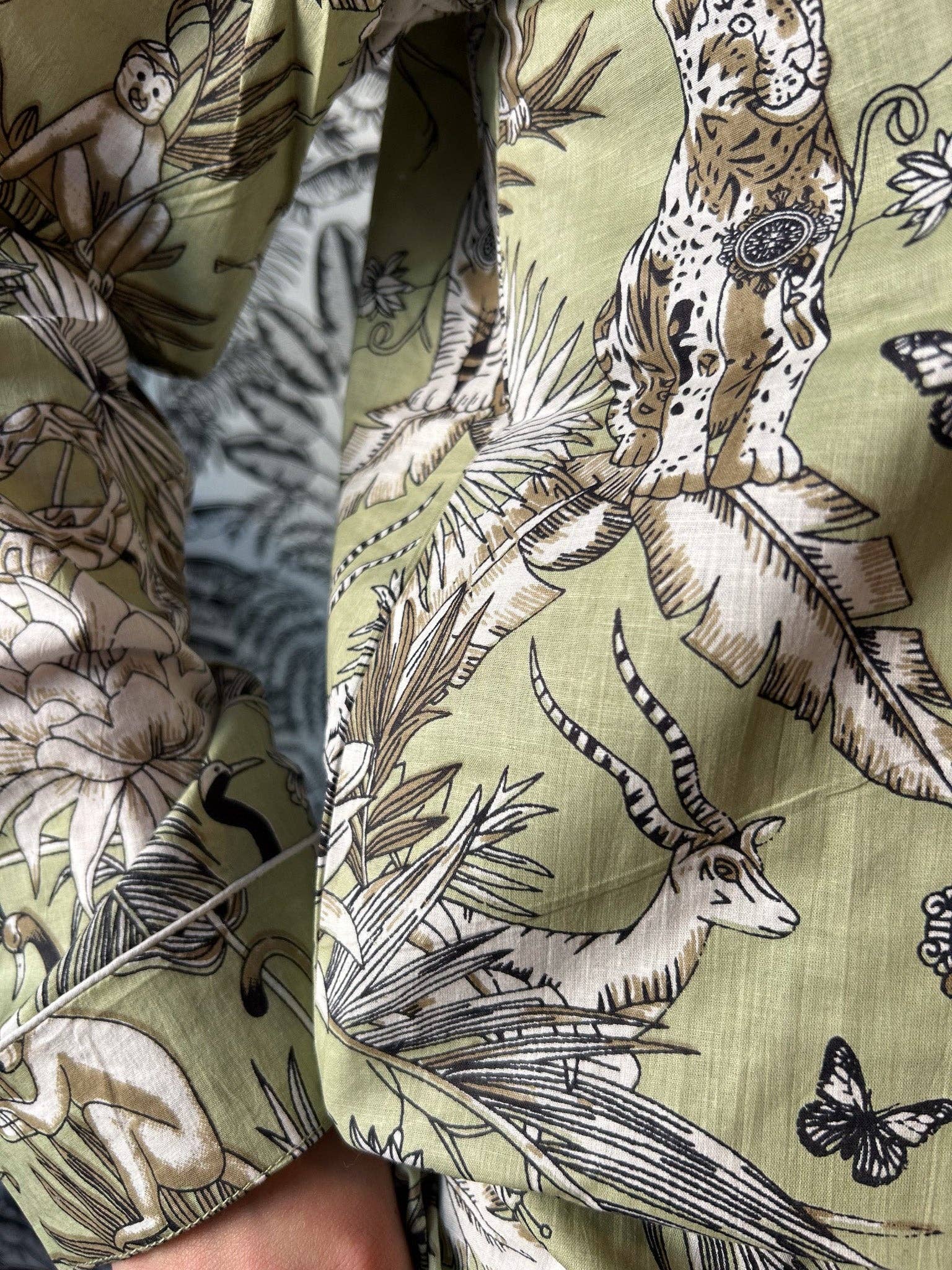 Jolly Jungle - Venta al por mayor Conjunto de ropa para dormir - Mujer - Pijama verde agua Savanna1