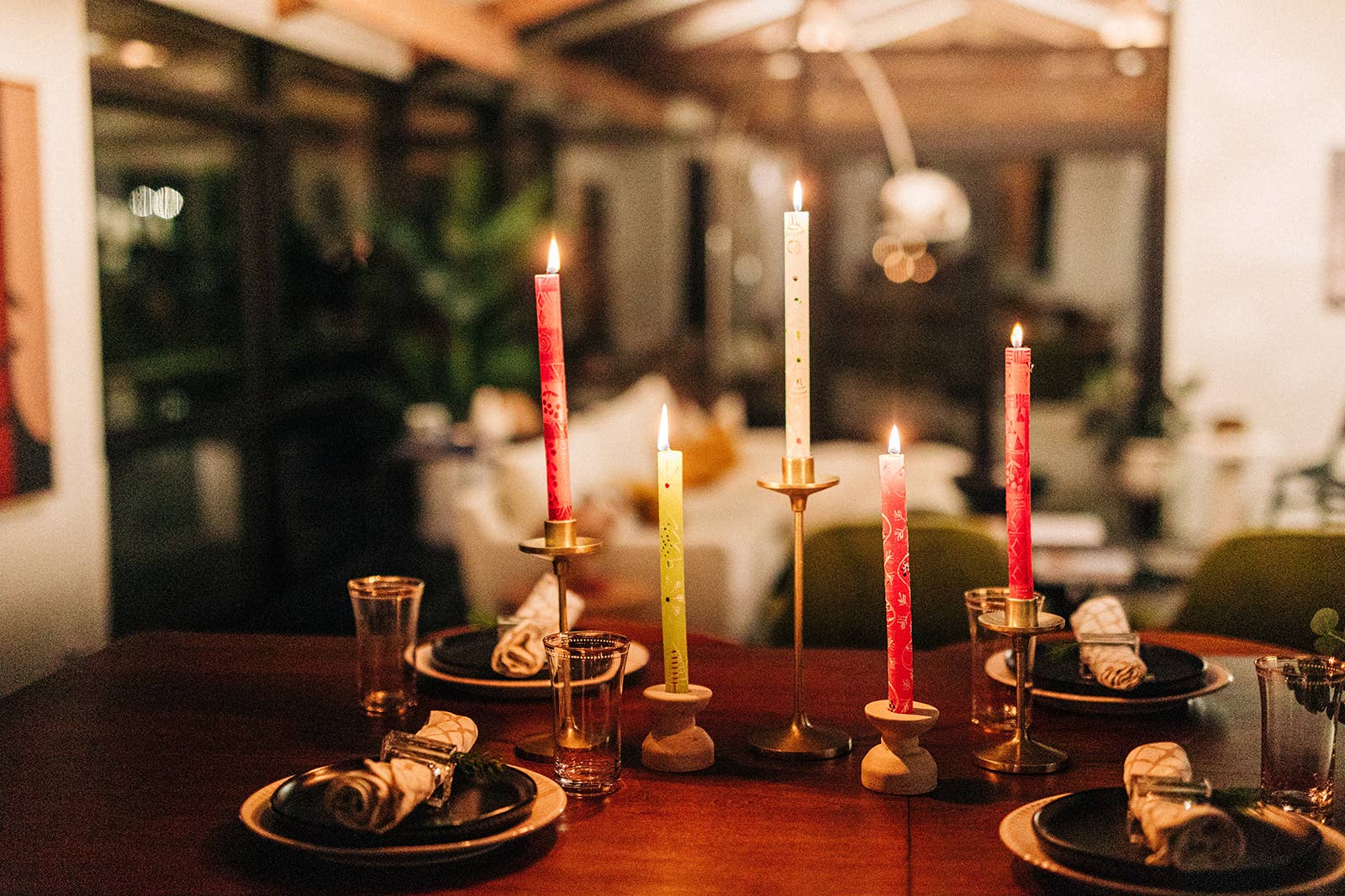 Thumbprint Artifacts – wholesale Tapered candle/candlestick – Whimsy Christmas Candle8