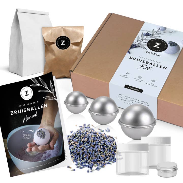 Lavender DIY Bath Bomb Making Set for wholesale by Zanzia.be