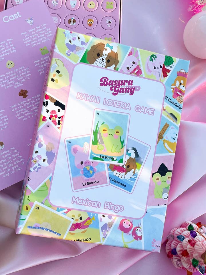 Jeu de société Kawaii Loteria pour la vente par Basura Gang