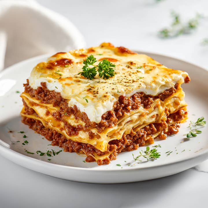 Gluten-Free Turkey Lasagna (dairy- free) for wholesale by FaBene and Co LLC