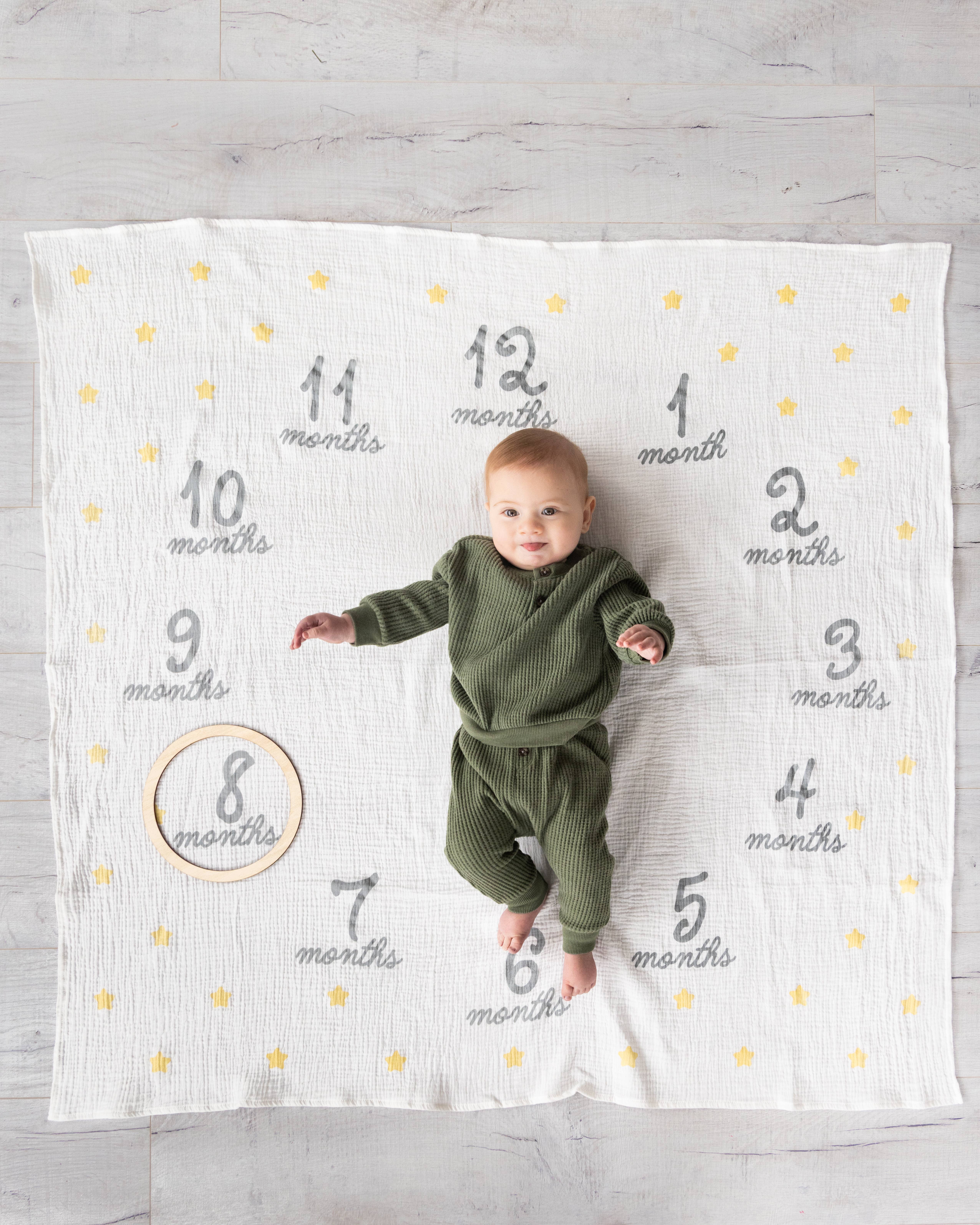 Pearhead - Wholesale Milestone Blanket - Kids & Baby - Hello World Milestone Blanket & Prop9