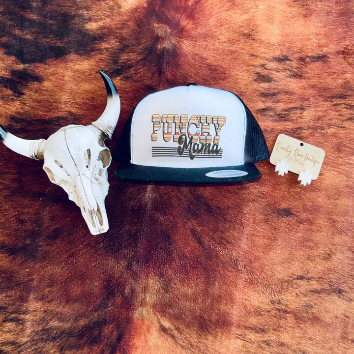 Punchy Mama Western Foam truckerhoed voor wholesale door Ranchy Roan Boutique