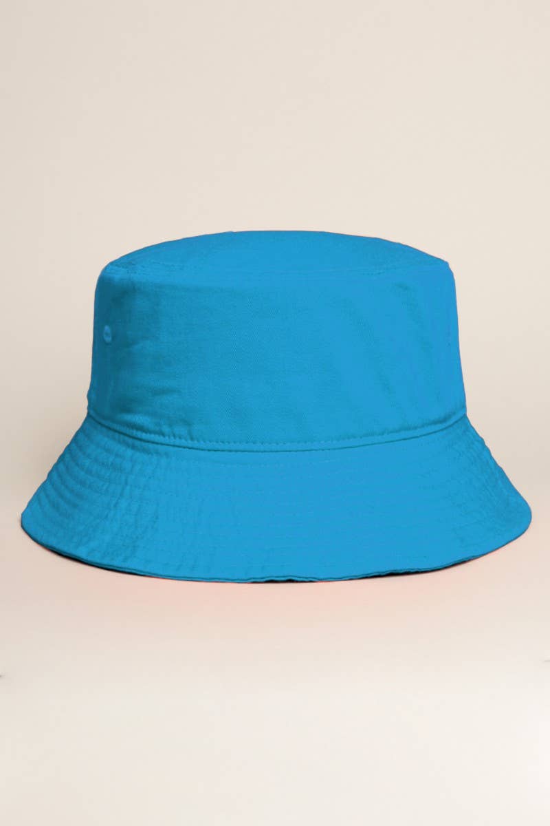Fashion City - Wholesale Bucket Hat - Women's - Light Solid Color Cotton Bucket Fisherman Hat11