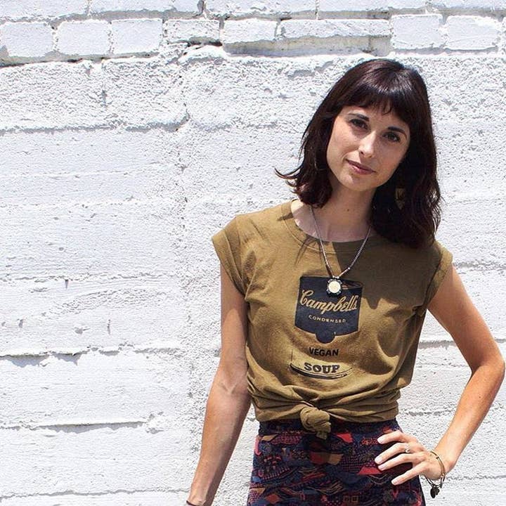 Vegan Club - Wholesale Screen Printed T-Shirt - Women's - Campbell's Vegan Soup T-shirt