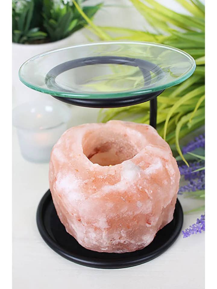 Quemador de cera y aceites con diseño de lámpara de sal - Piedra de sal para venta al por mayor de Eliza Soaps