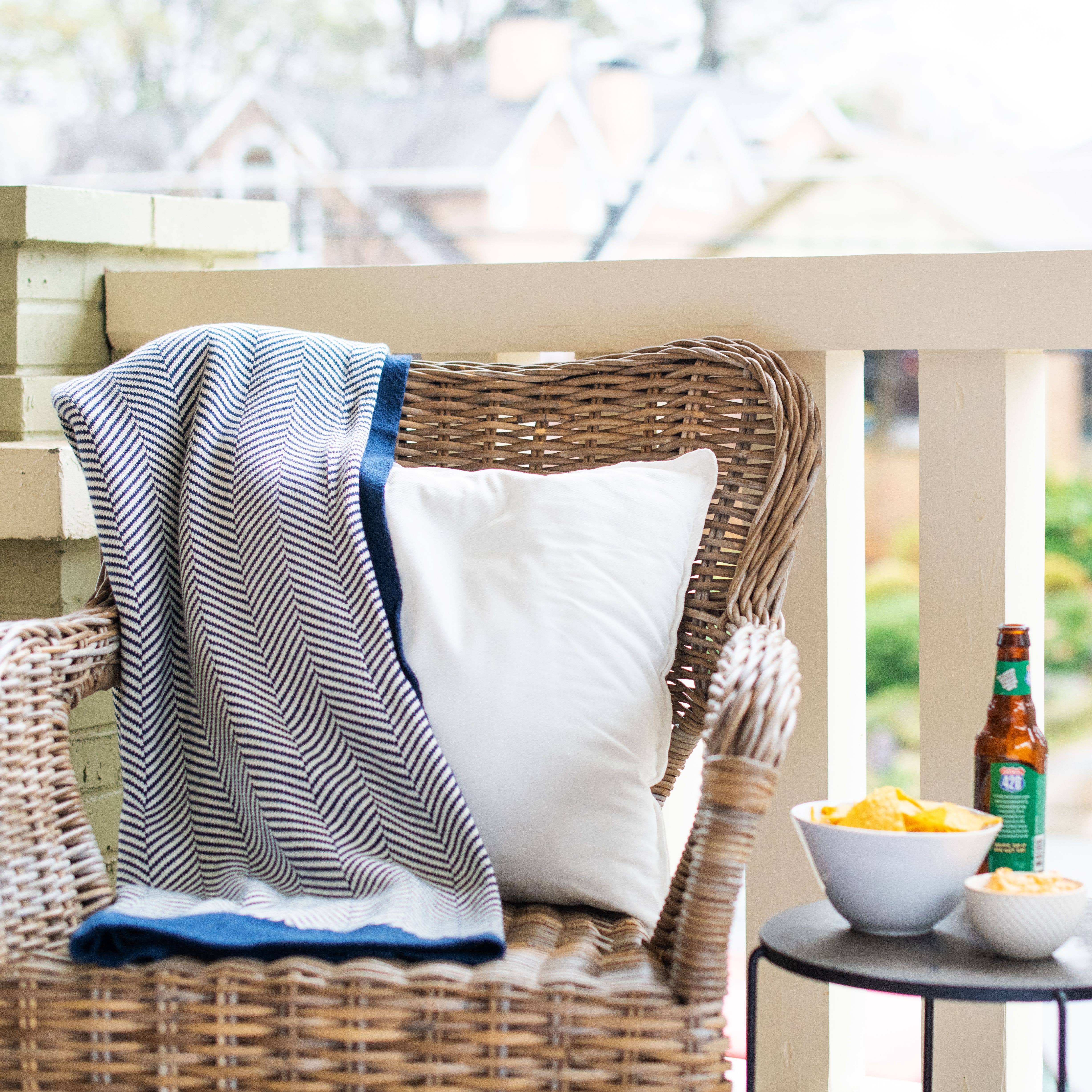 Darzzi - Wholesale Throw Blanket - Herringbone Cotton Knit Throw Blanket5