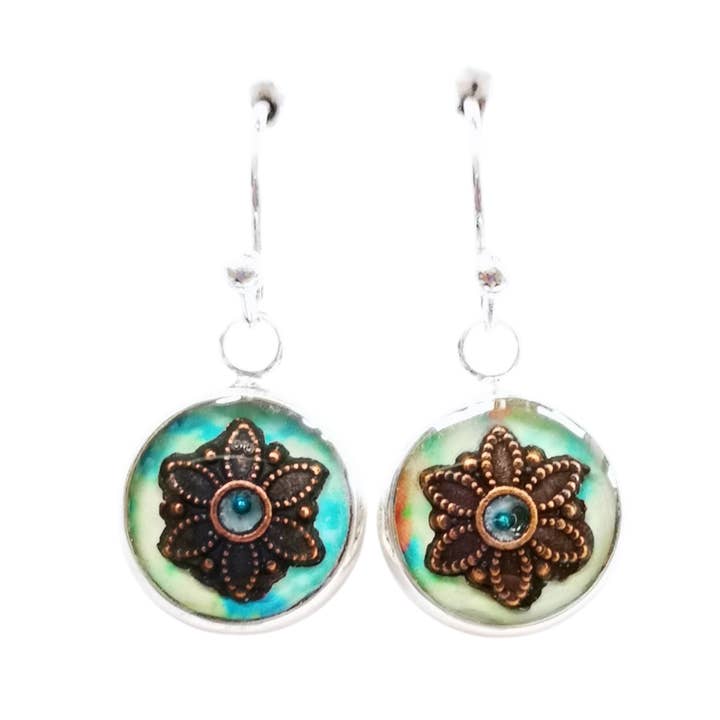 Short Drop Earrings, Sterling Silver - Hobo for wholesale by Nimanoma