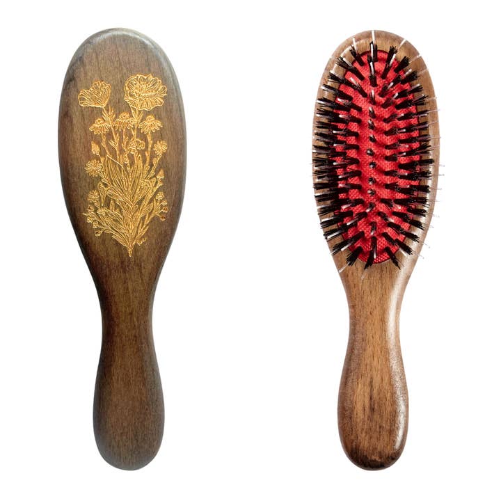 Floral Mini Brush for wholesale by Free Your Hair Brush