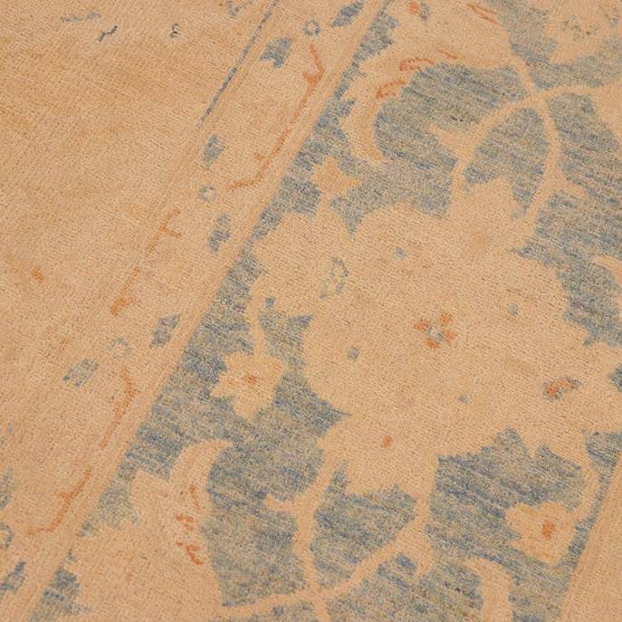 Arshs Fine Rugs - Wholesale Area rug - Bohemian Ziegler Hue Tan/Blue Wool Rug - 10'0'' x 13'7''5