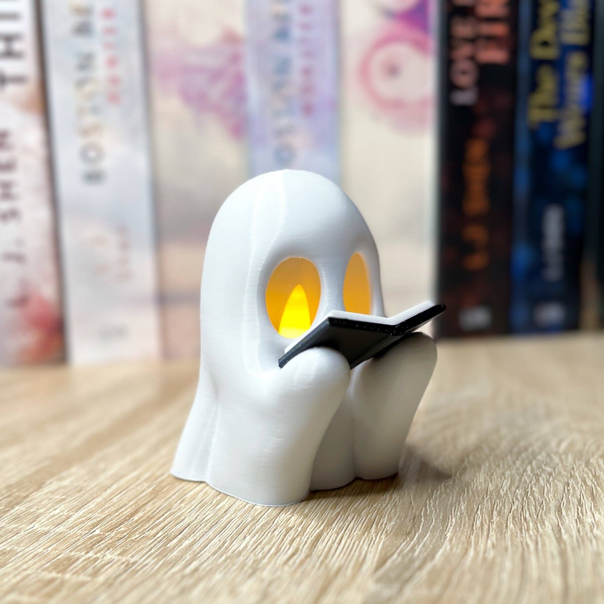 Der Krämer Factory - Wholesale Decorative Figurine - LED Ghost with Book | Reading Ghost | Suitable for LED Tealight4