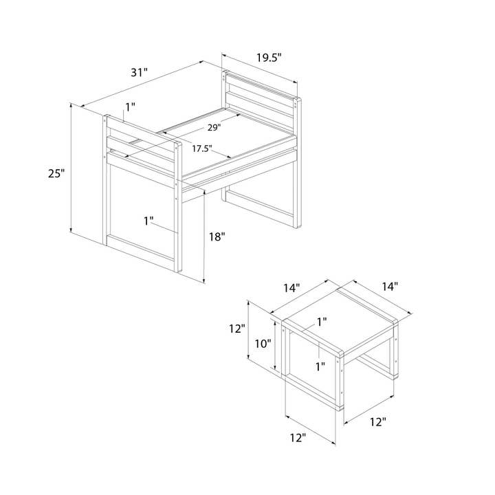 39F Inc. - Wholesale Chair - Kids - Signy 3-Piece Kids Activity Table Set9