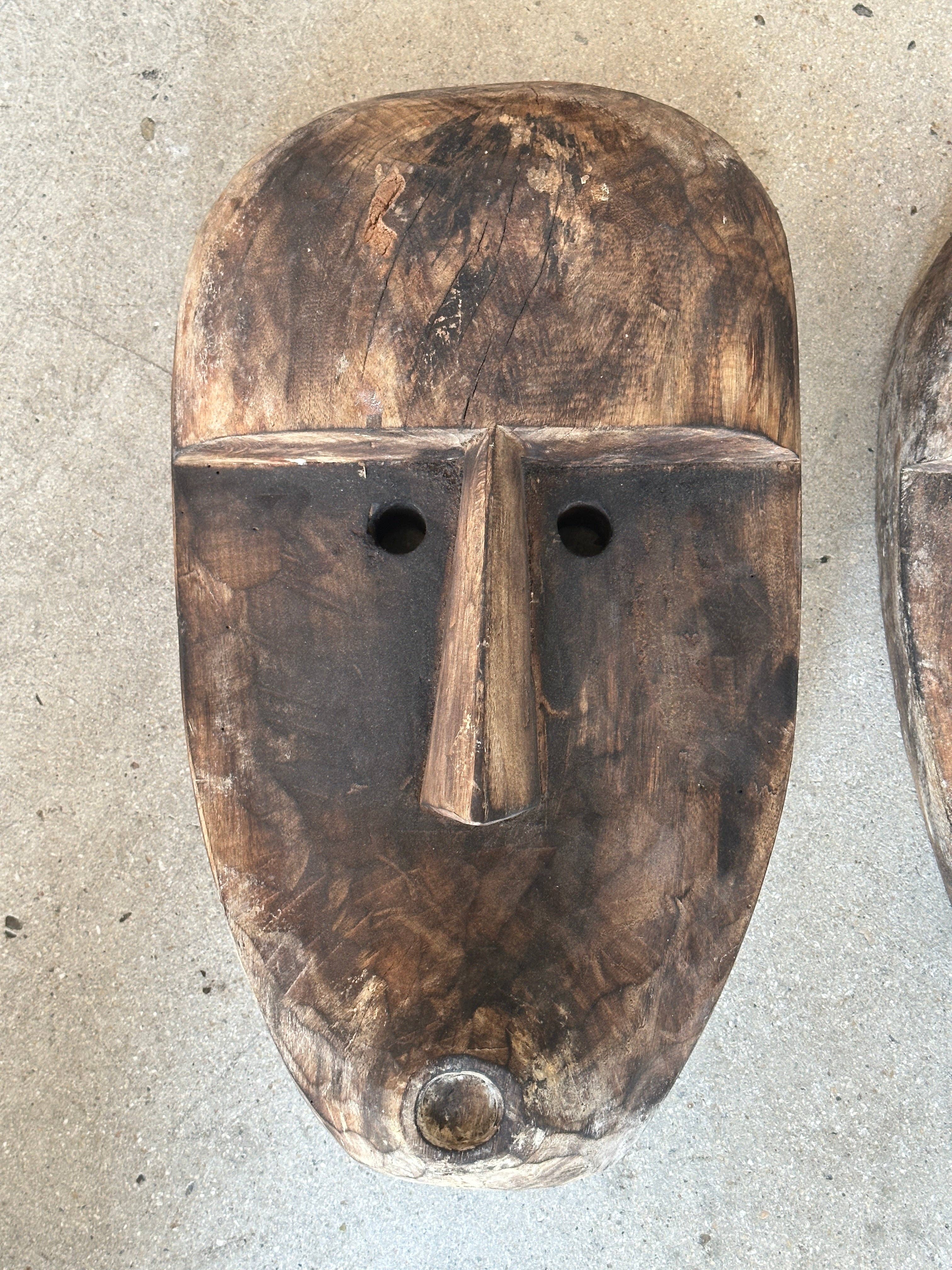 Office Objets – wholesale Skulptur – Stor Timor-mask i patinerat trä, höjd ca 50 cm (3 stycken)21