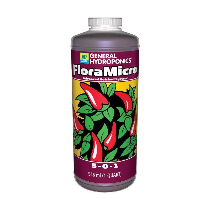 Everyday Supply Co - Wholesale Fertilizer - Flora Micro Liquid Nutrient System 1 qt - General Hydroponics0