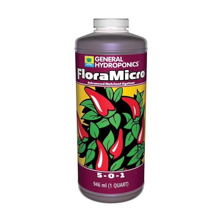Everyday Supply Co - Wholesale Fertilizer - Flora Micro Liquid Nutrient System 1 qt - General Hydroponics