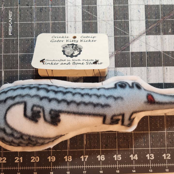 Tinker and Bone Studio - Wholesale Pet Toy - Cat - Catnip stuffed crinkle fleece kicker cat toy