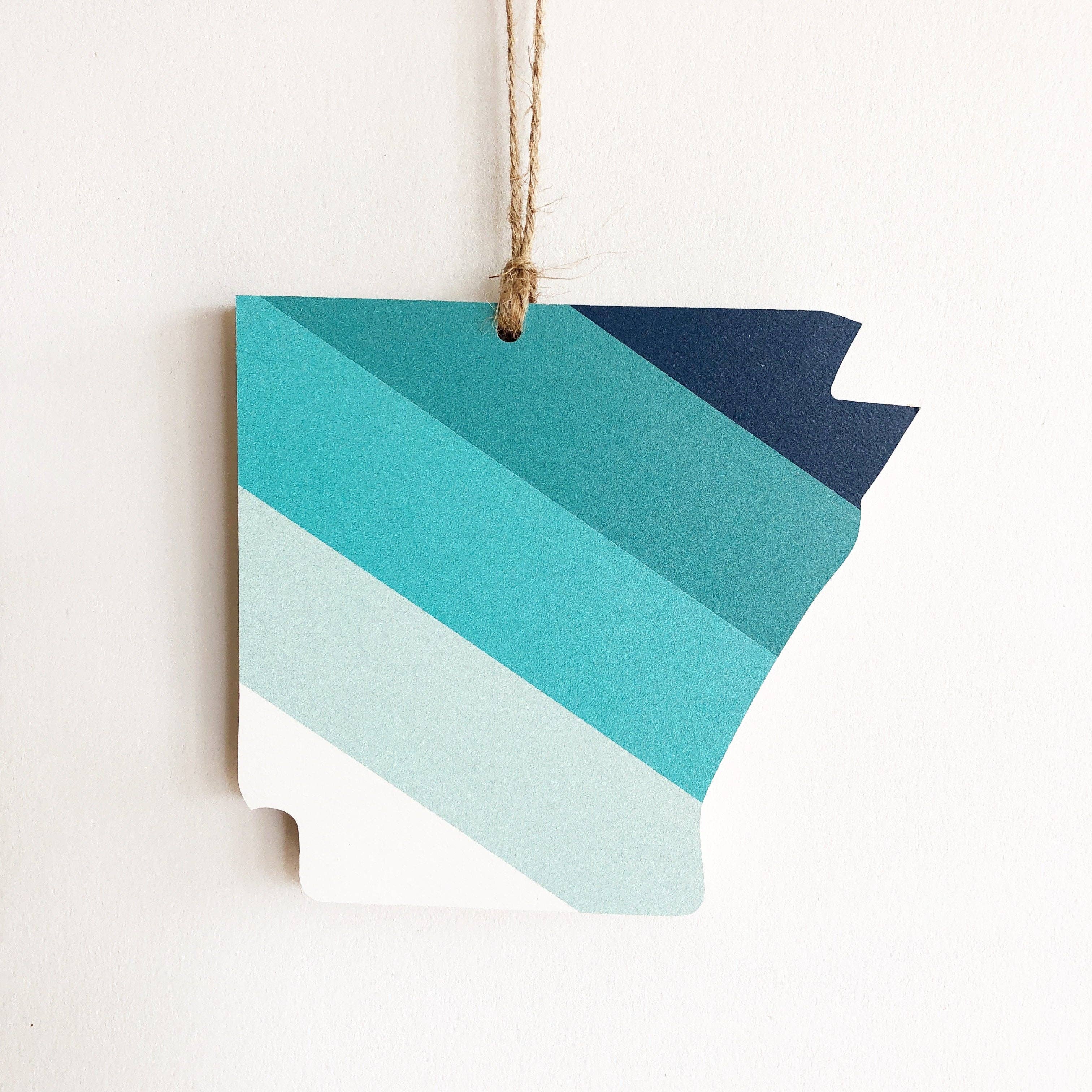 Hemlock & Heather - Wholesale Ornament - Comal Stripes State Ornaments5