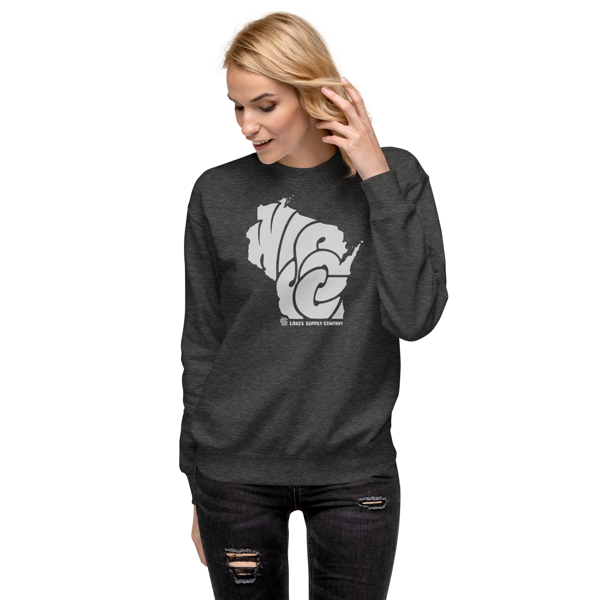 Lakes Supply Co. - Wholesale Graphic Sweatshirt - Unisex - Wisconsin State Sweatshirt4