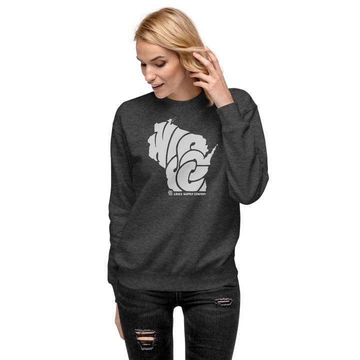 Lakes Supply Co. - Wholesale Graphic Sweatshirt - Unisex - Wisconsin State Sweatshirt4