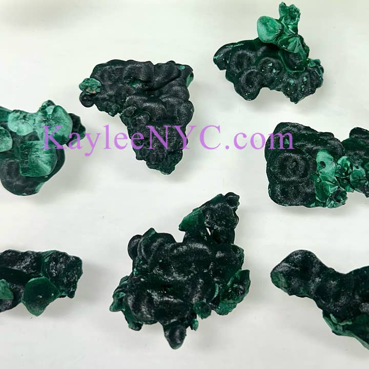 KayleeNYC - Wholesale Spiritual Stone/Crystal - 0.5 lb Natural Malachite Specimens Crystals healing energy 3
