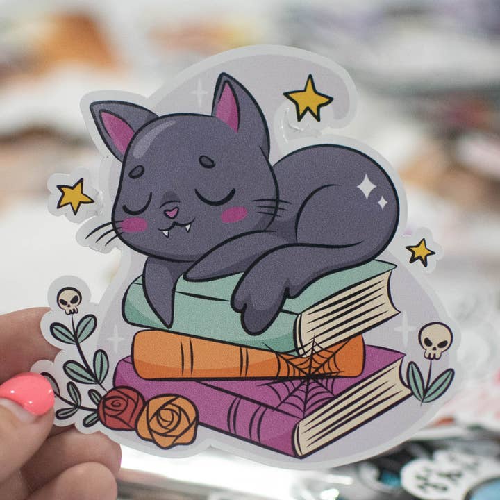 Witchy Kitten Sticker Collection for wholesale by Unhinged Sticker Co.